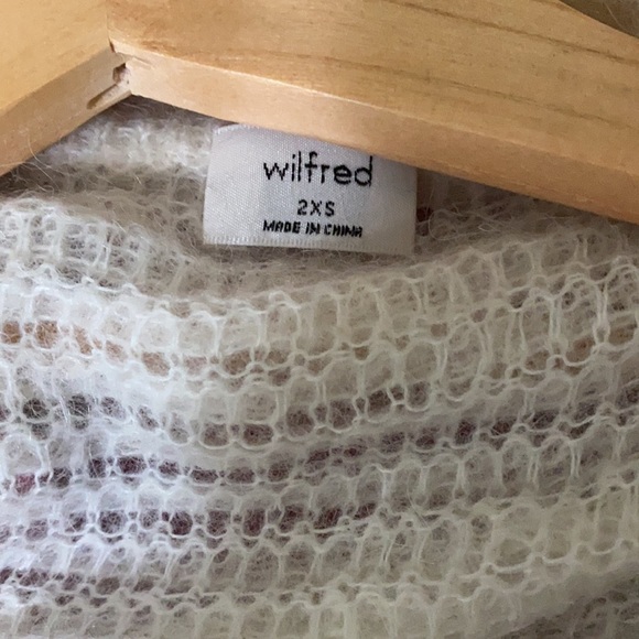 EUC Aritzia Cropped White Alpaca Cardigan XXS - Picture 6 of 13